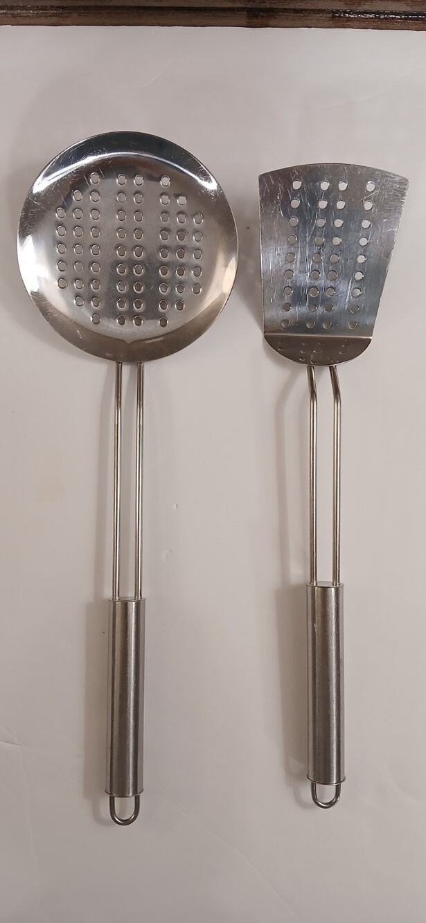 Stainless Steel Cooking Utensils Strainer/ Skimmer And Spatial